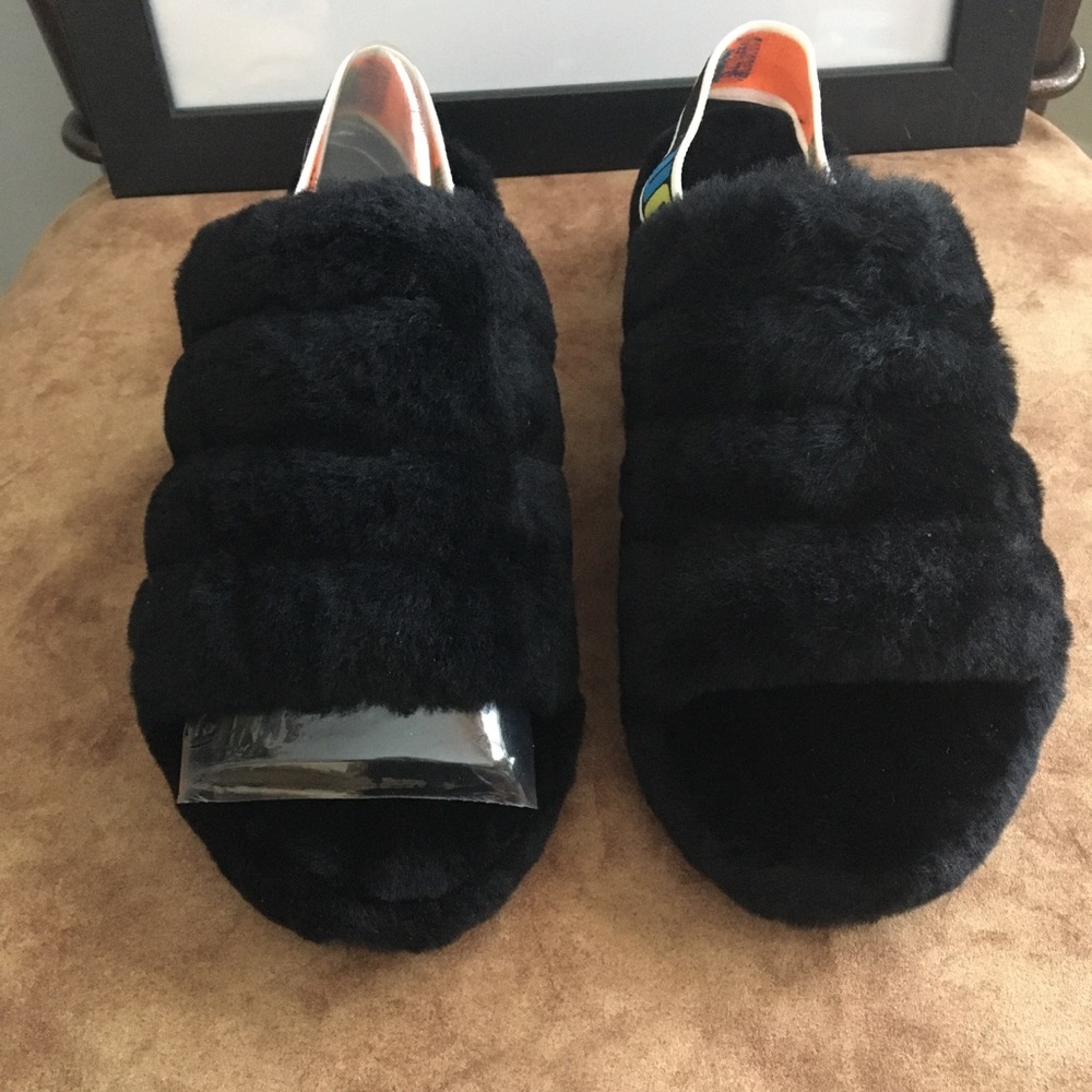 Ugg Nib Authentic Yeah Blk Colorful Strap Slippers - image 2